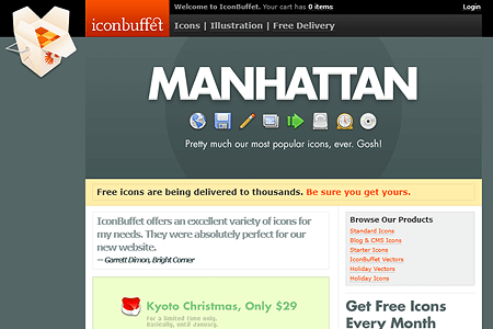 IconBuffet website in 2005