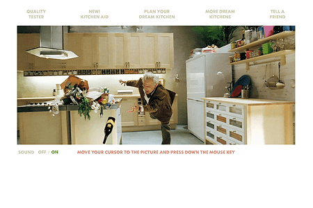 IKEA Dream Kitchens for everyone flash website in 2005