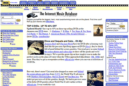 IMDb website in 2000