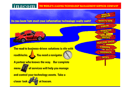 Inacom website in 1996