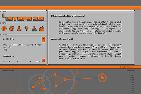 4steps 3.0 website in 2003