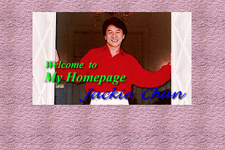 Jackie Chan's Official Home Page in 1995