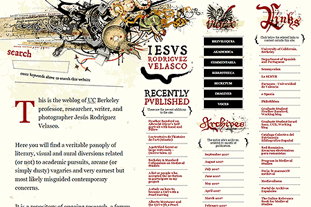 Jesús Rodríguez Velasco website in 2007