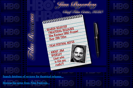 Jim Byerly Film Reviews website in 1996