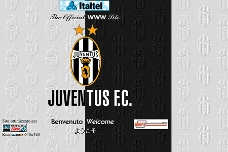 Juventus F.C. website in 1998