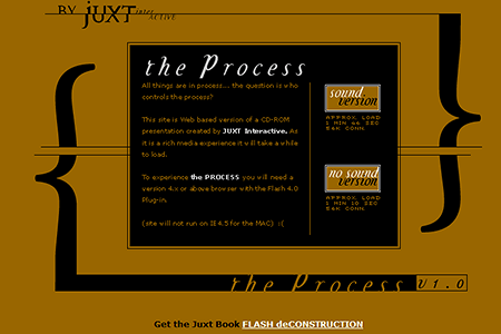 Juxt Interactive – The Process flash website in 2002