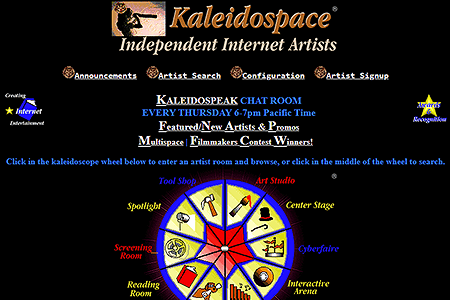 Kaleidospace website in 1996