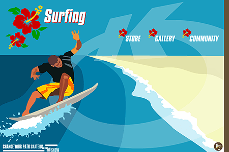 Killer Loop Surfing flash website in 2003