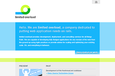 limited overload GmbH website in 2006