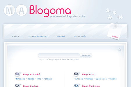 MaBlogoma website in 2006