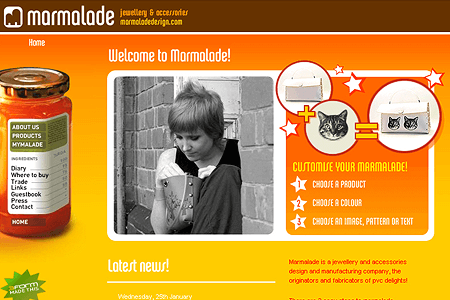 Marmalade website in 2006