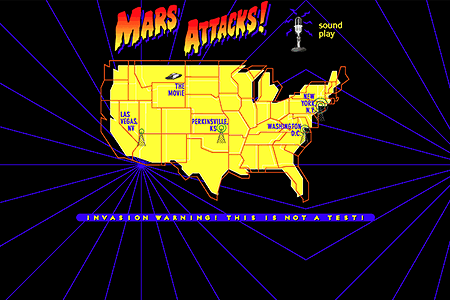 Mars Attacks! website in 1996