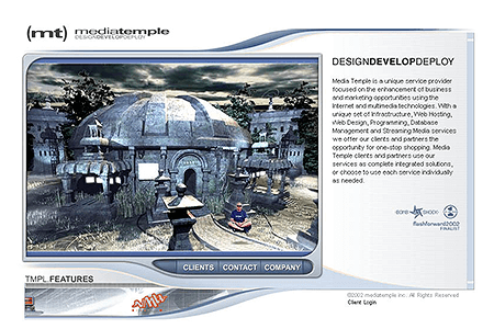 Media Temple website in 2002