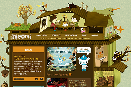 Meomi flash website in 2007