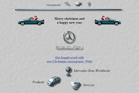 Mercedes-Benz website in 1996