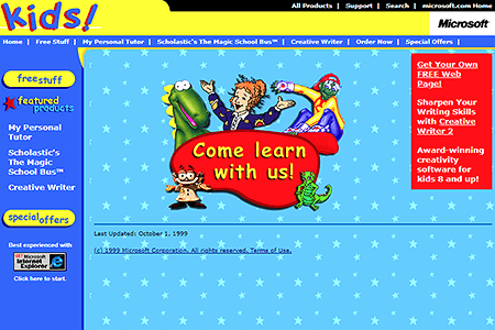 Microsoft Games in 2001 - Web Design Museum