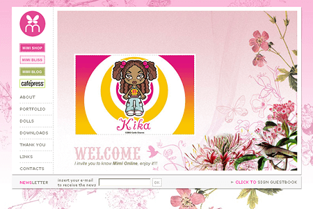 Mimi online website in 2006