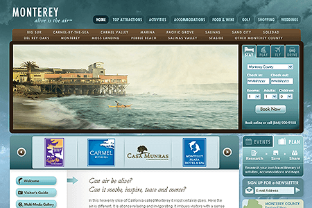 Monterey website in 2008