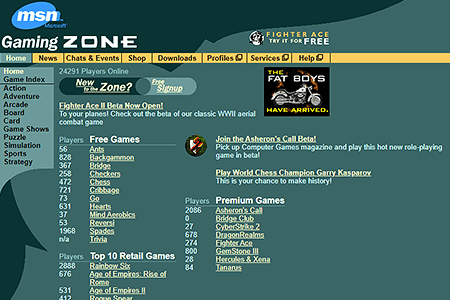 Eidos Interactive in 1998 - Web Design Museum