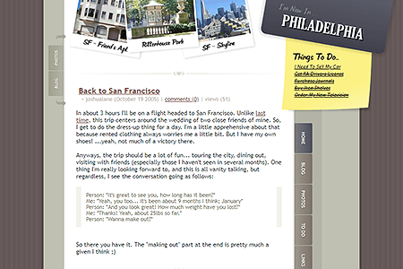 NewInPhilly website in 2005