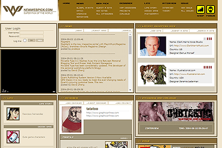 NewWebPick.com website in 2004