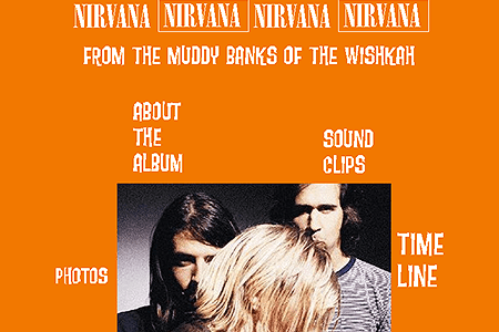 Nirvana website in 1996