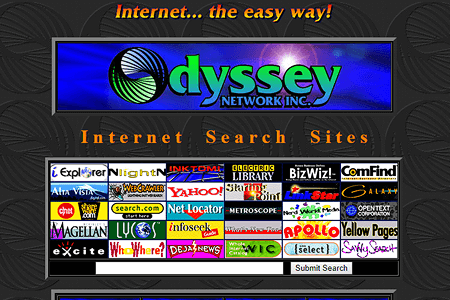 Odyssey Network website in 1996