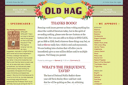 Old Hag website in 2004