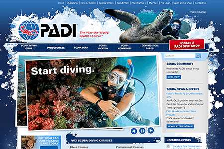 Padi website in 2008