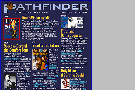 Pathfinder website in 1994