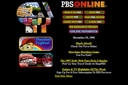 PBS Online website in 1996