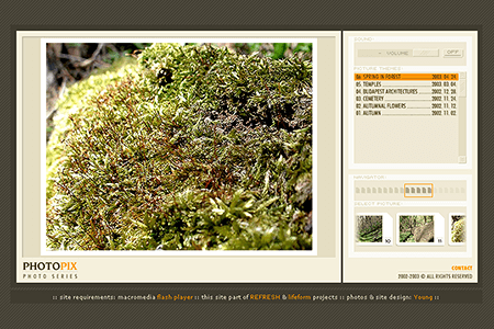 Photopix website in 2003