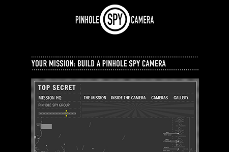 Pinhole Spy Camera flash website in 2001