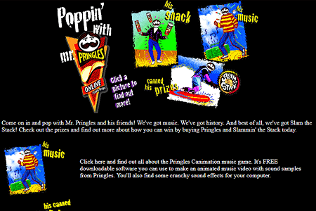 Pringles website in 1997