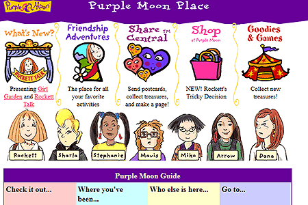Purple Moon website in 1998
