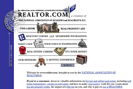 Realtor website in 1996