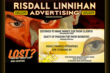Risdall Linnihan Advertising website in 2001
