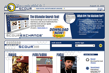 Scour website in 2000