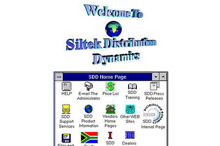 Siltek Distribution Dynamics website in 1995
