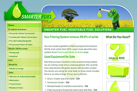 Smarter Fuel website in 2005