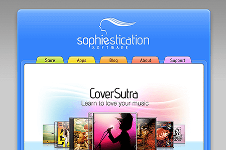 Sophiestication Software website in 2008