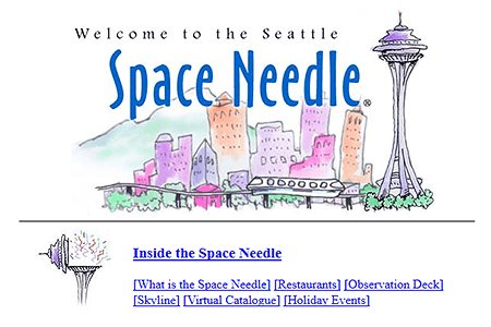 Space Needle website in 1996