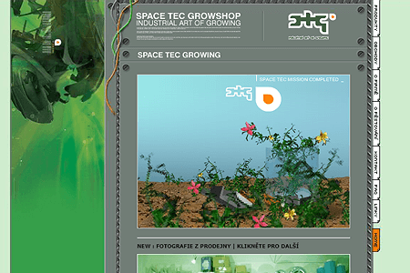 Space Tec Growshop website in 2002