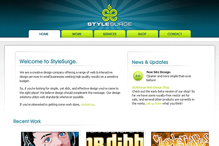 StyleSurge website in 2006