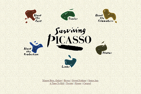 Surviving Picasso website in 1996
