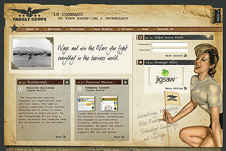 TargetScope flash website in 2005