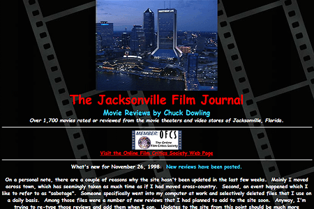 The Jacksonville Film Journal in 1998