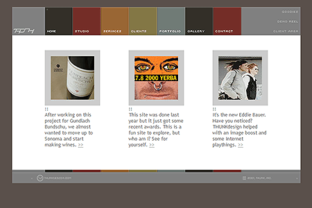 Thunk Design website in 2002