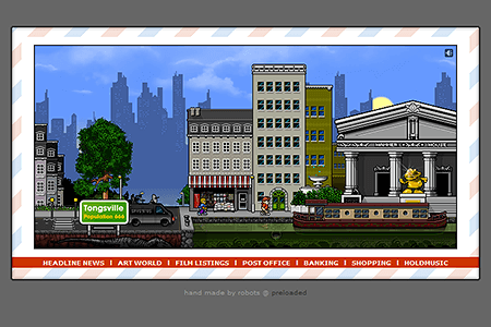 Tongsville flash website in 2002