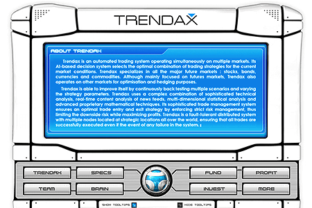 Trendax flash website in 2003